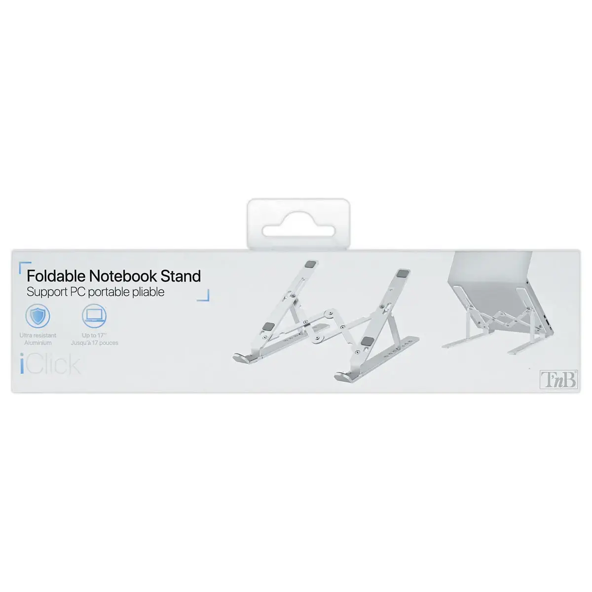 Support pour ordinateur portable pliable en aluminium photo du produit