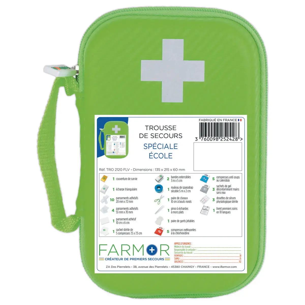 Trousse de secours Ecole petit modèle - Farmor photo du produit