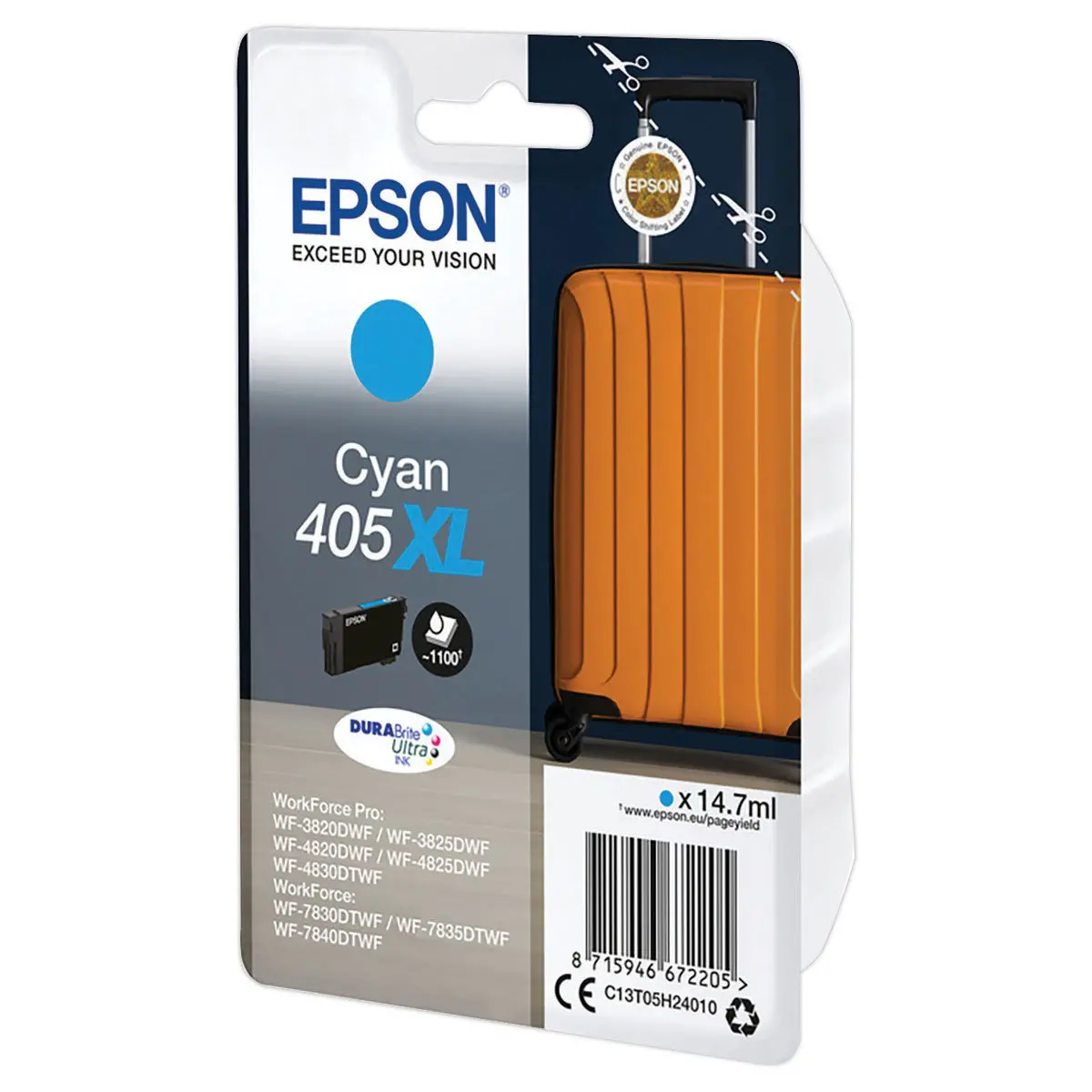 Cartouche Jet d'encre Epson 405XL cyan photo du produit