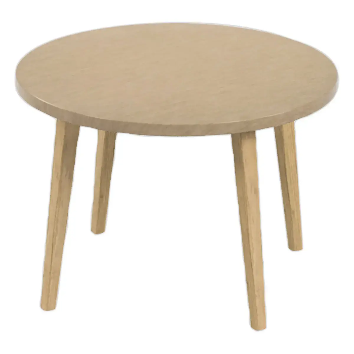 Table basse unie upcycl&eacute;e couleur camel photo du produit