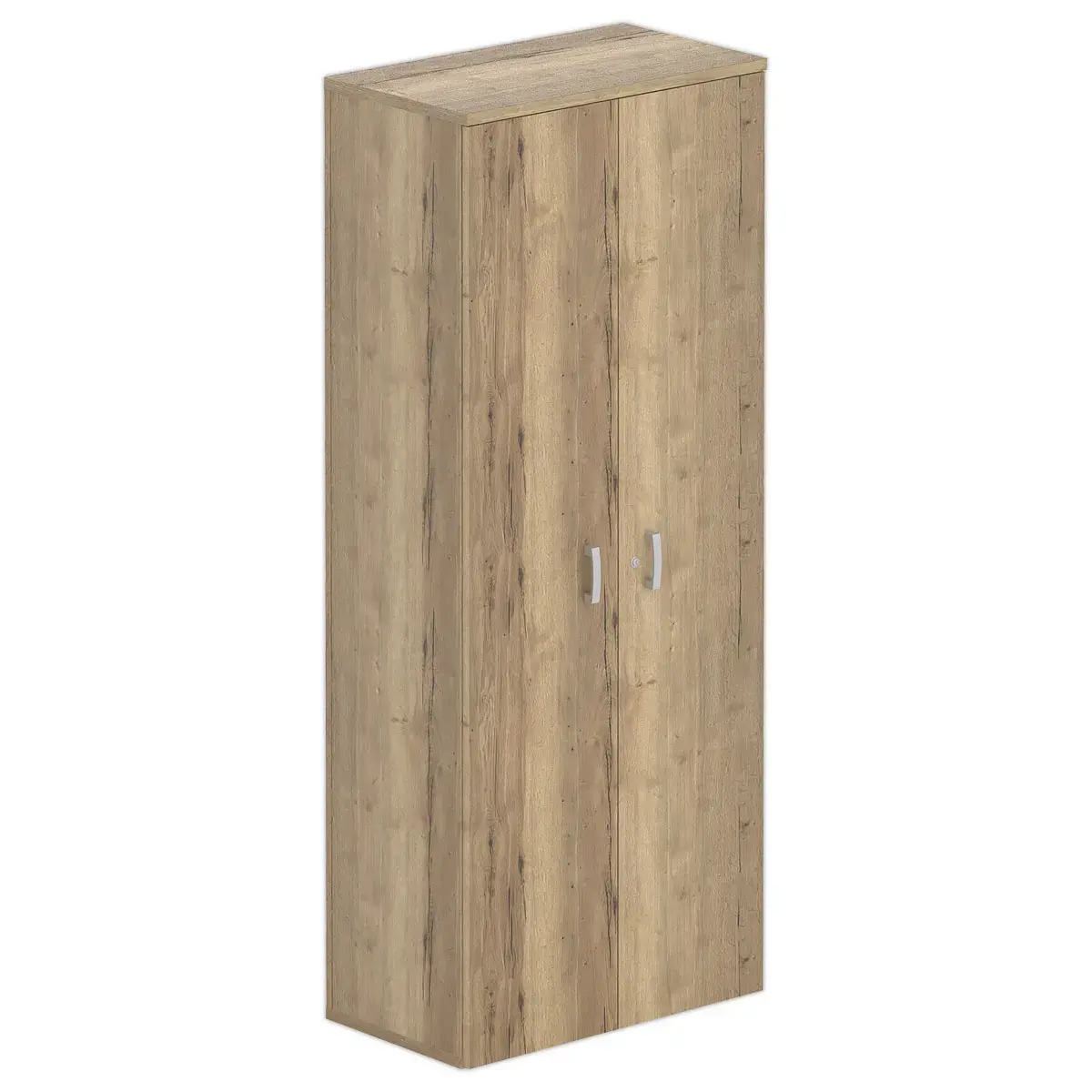 Armoire haute - 2 portes - 197 x 80 x 42 cm - Chêne veiné photo du produit
