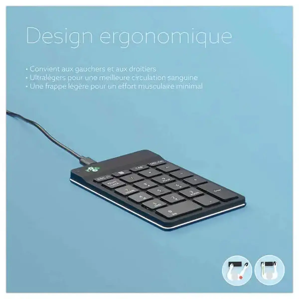 Pavé numérique filaire R-GO photo du produit