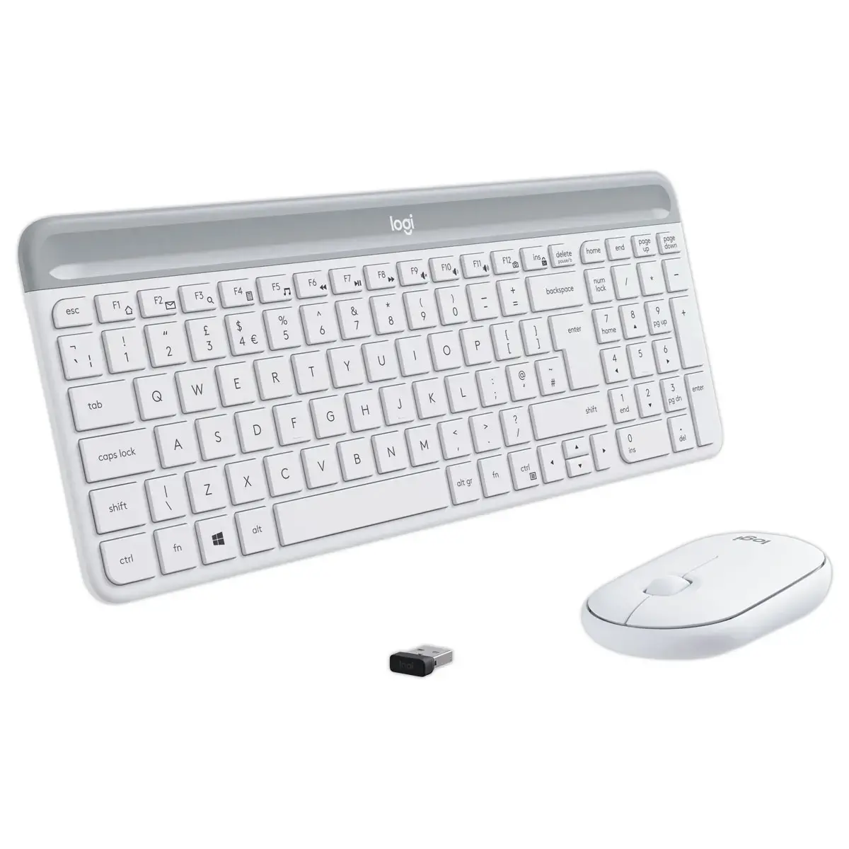 Kit clavier et souris sans fil MK470 Logitech blanc photo du produit