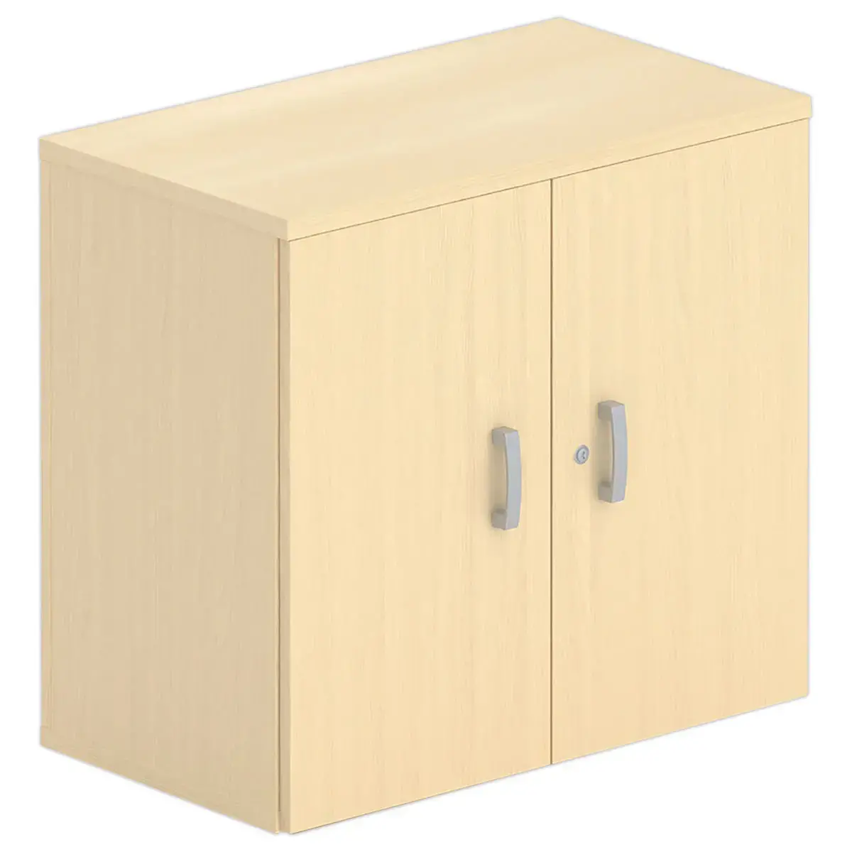 Armoire basse mélamine 2 portes 73x80x42cm hêtre photo du produit