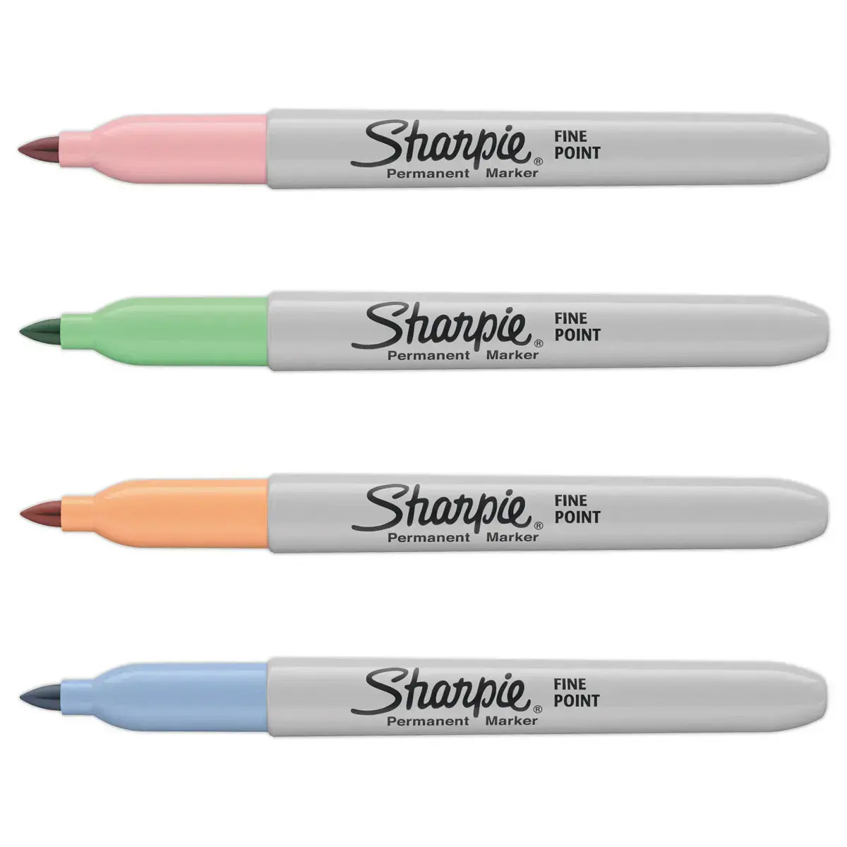 4 Marqueurs permanents Sharpie - pointe conique fine 0.9mm photo du produit