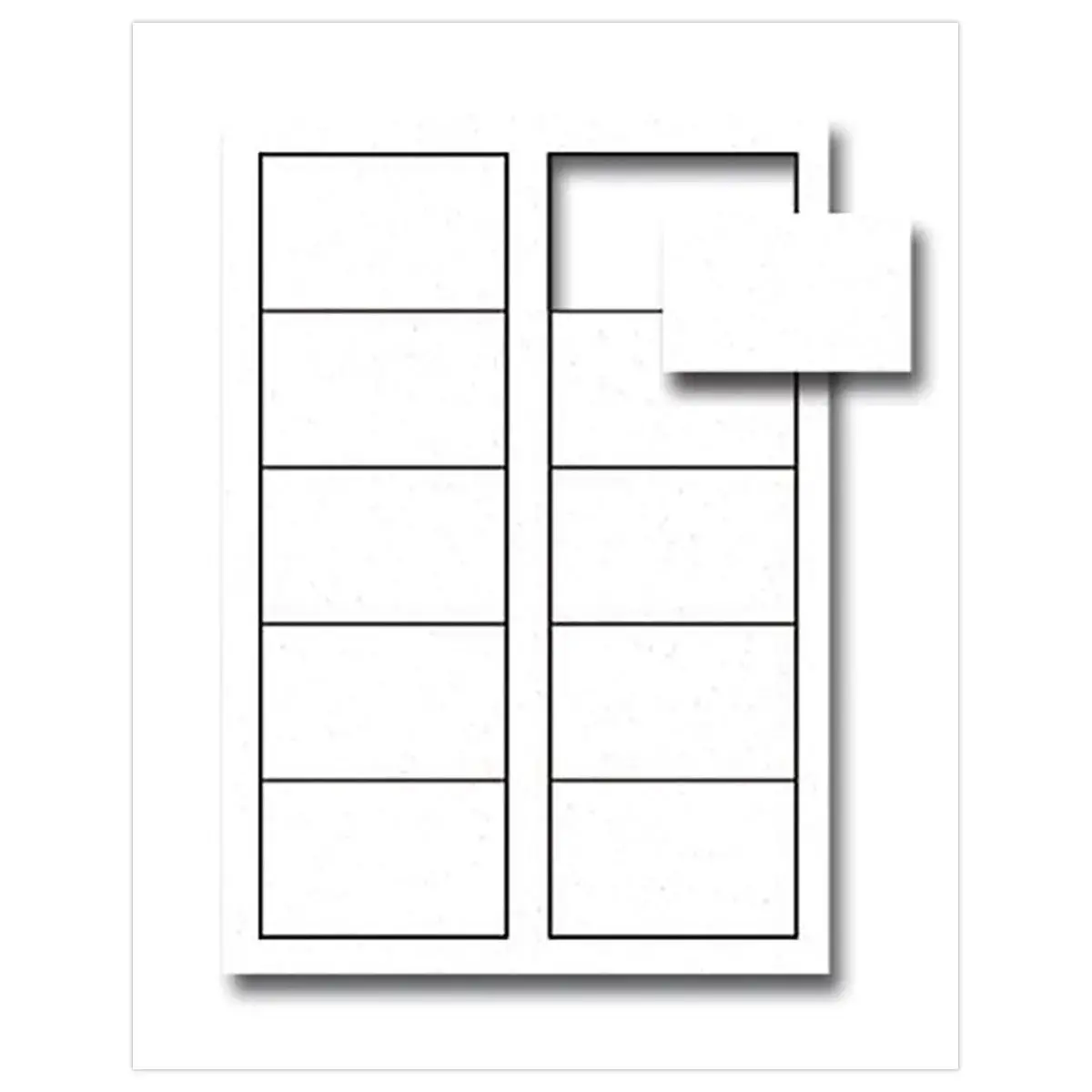 120 Cartes de visite MicroLine blanches 85x 54 mm photo du produit