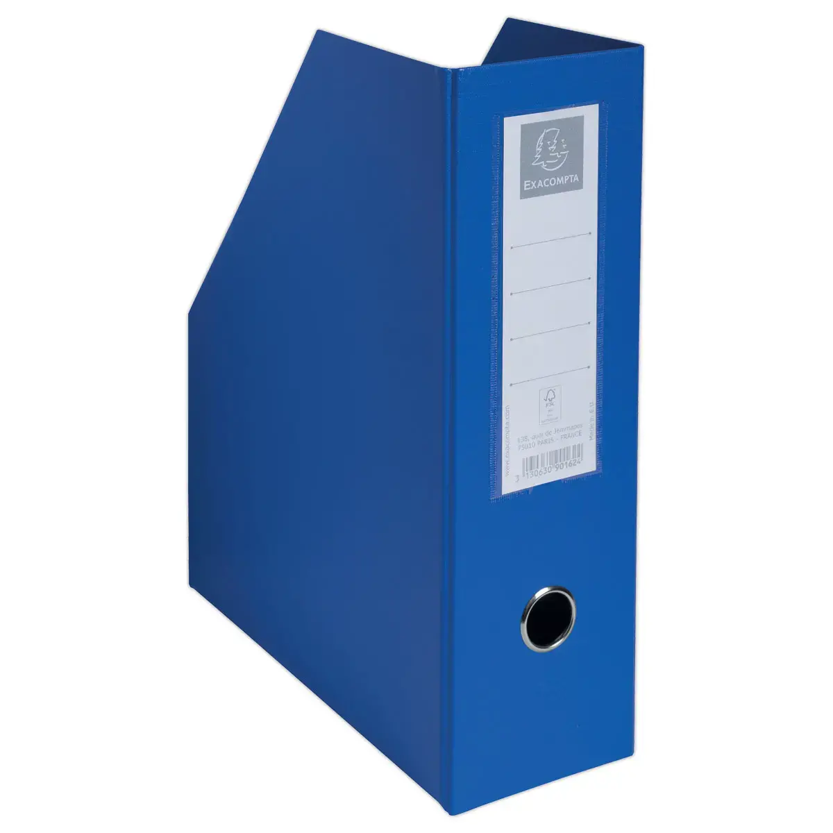 Porte-revues pliable - polypropylène-Dos 10 cm - bleu - EXACOMPTA photo du produit