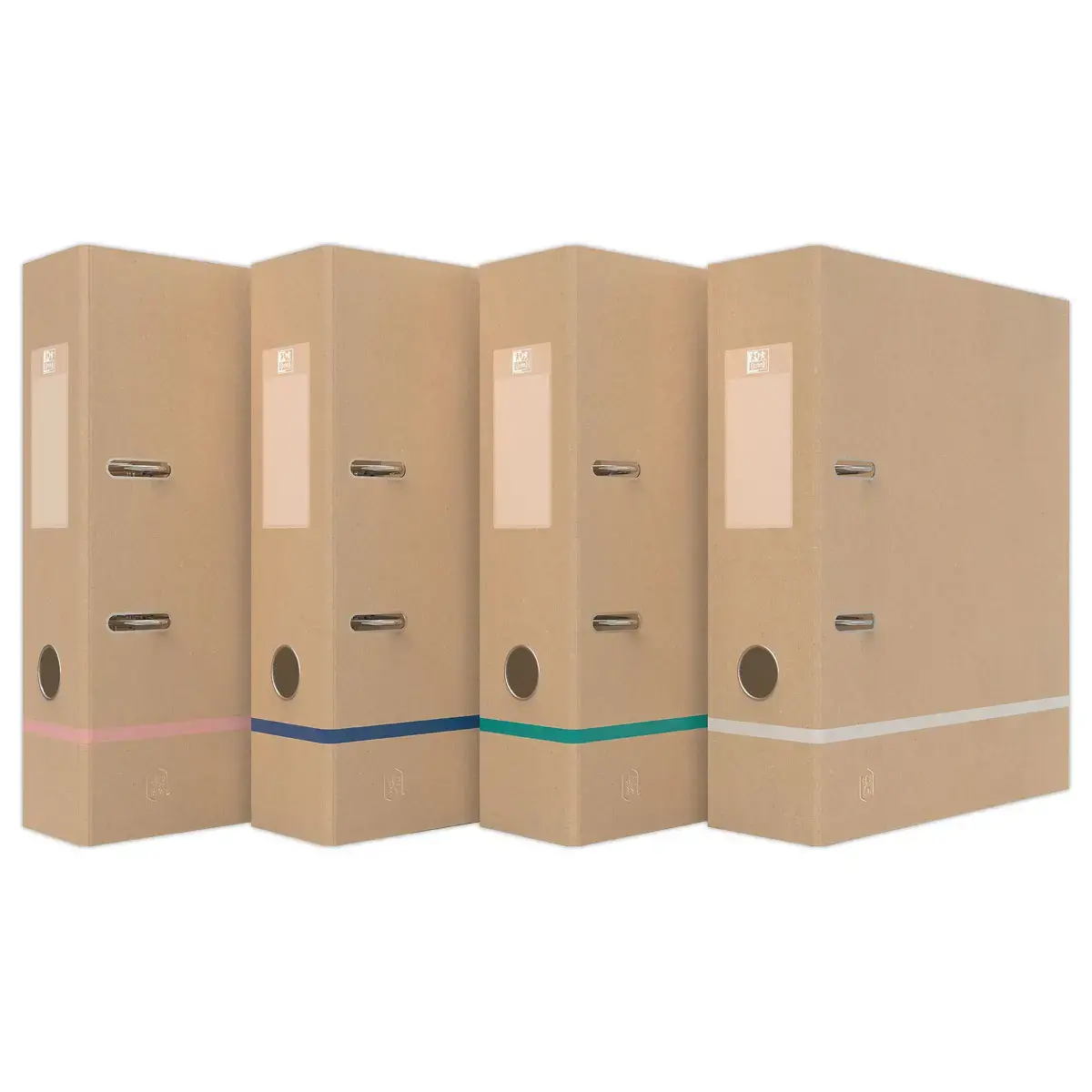 10 Classeurs &agrave; levier Touareg 2 anneaux - carte recycl&eacute;e - OXFORD photo du produit