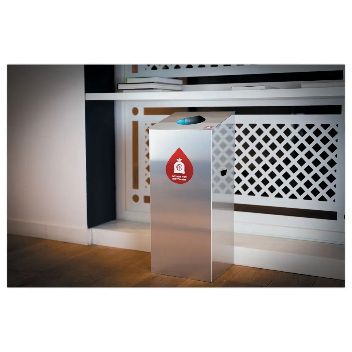 Poubelle de tri en aluminium - NATUREN photo du produit