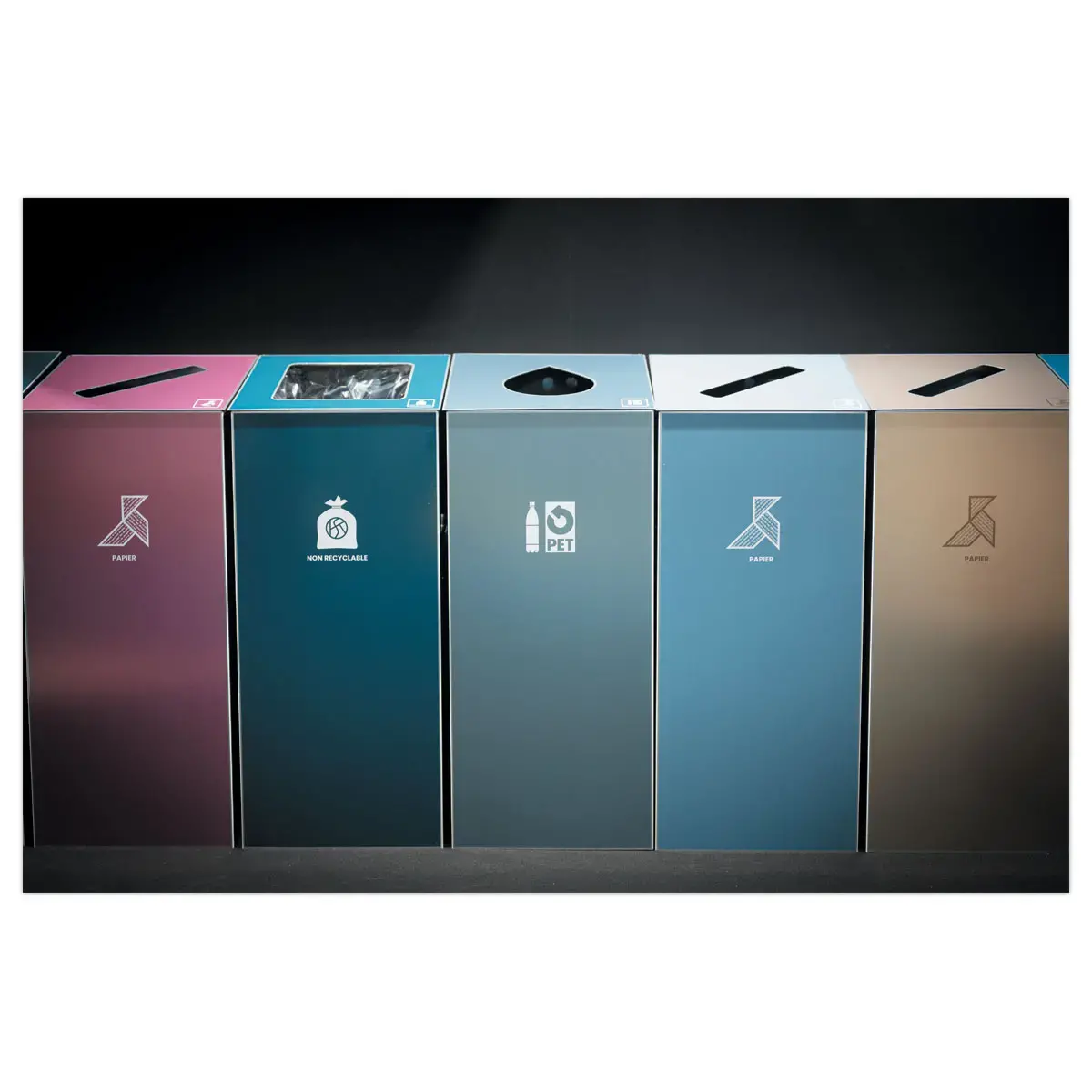 Poubelle double flux - 60L - NATUREN photo du produit