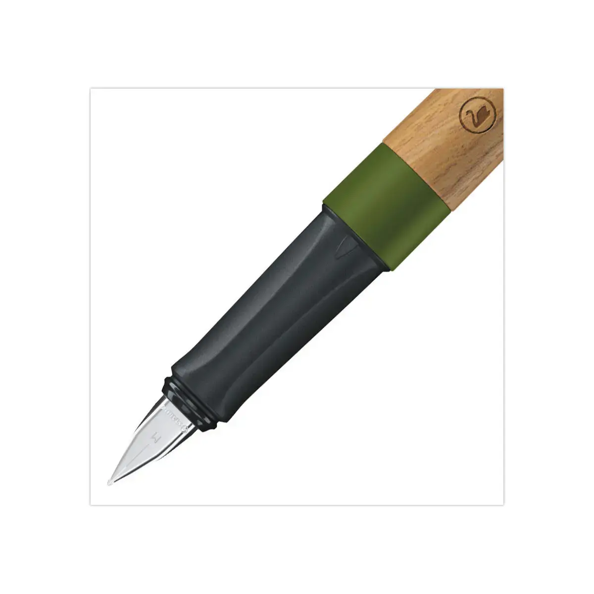 Stylo-plume Grow - Vert mousse/ bois de ch&ecirc;ne - STABILO photo du produit