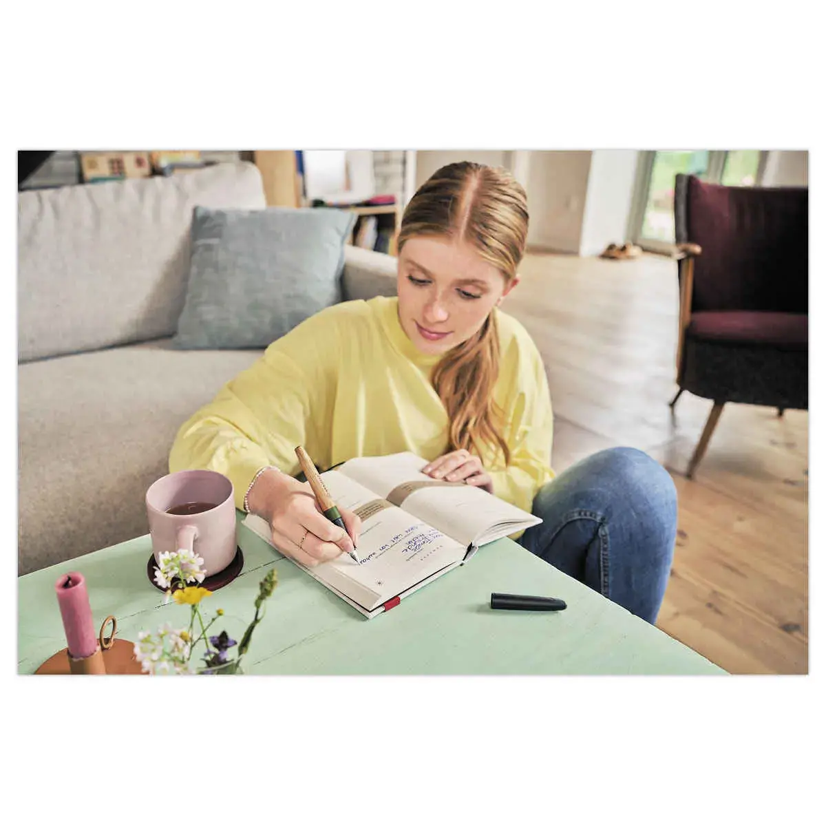 Stylo-plume Grow - Vert mousse/ bois de ch&ecirc;ne - STABILO photo du produit