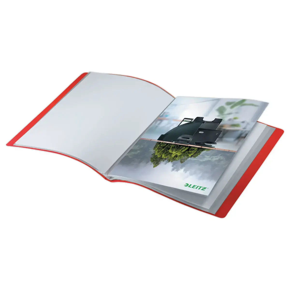 Prot&egrave;ge-documents - A4 - 40 pochettes - Rouge - Leitz photo du produit