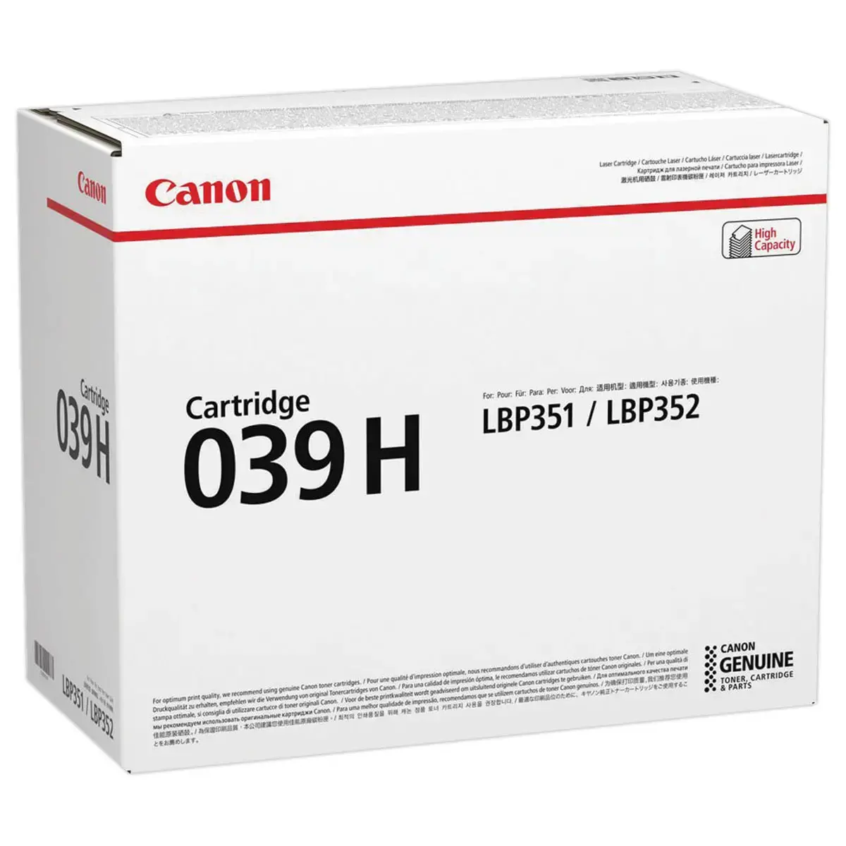 Toner Canon CRG039H noir photo du produit