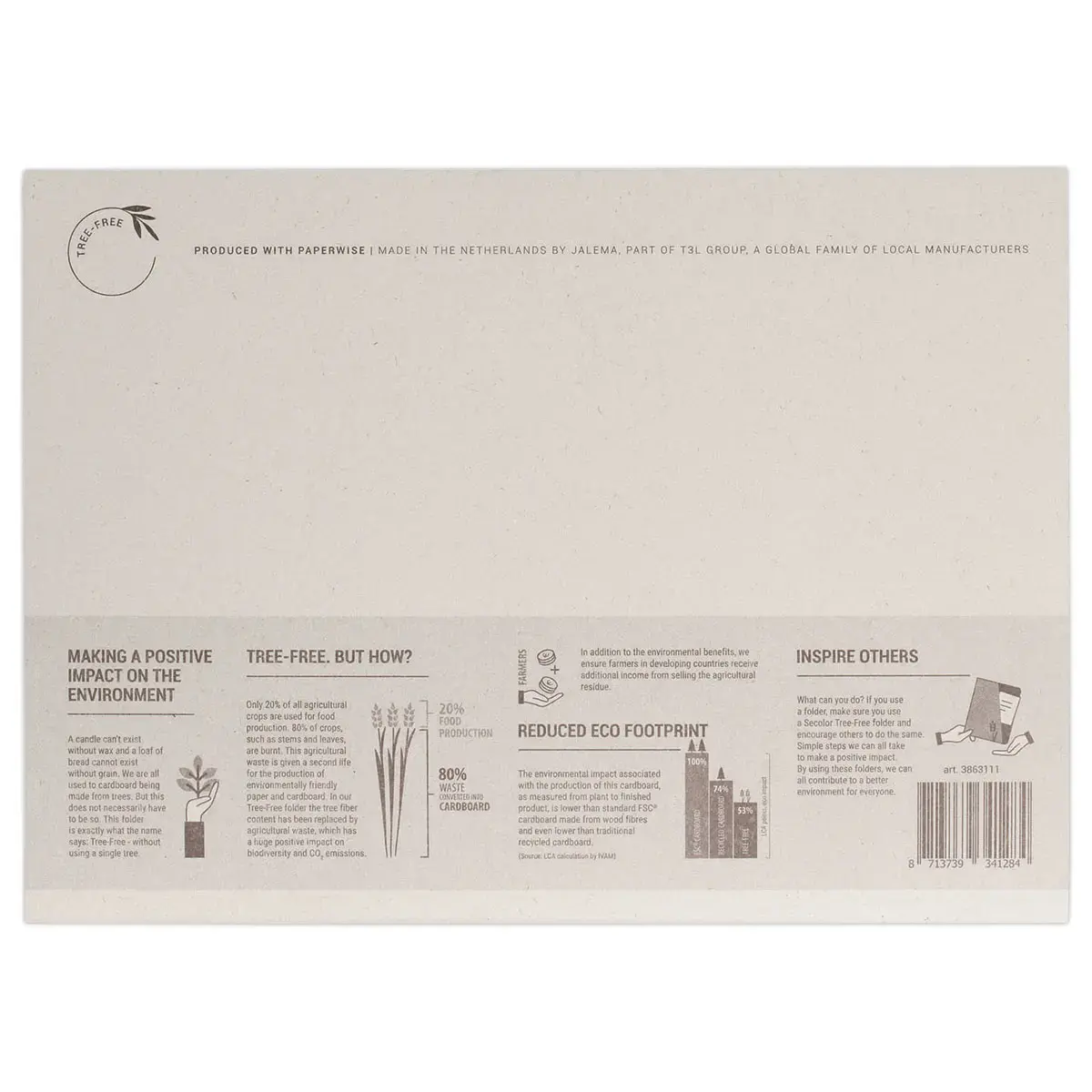 10 Chemises à dossier classique A4 Free Tree photo du produit