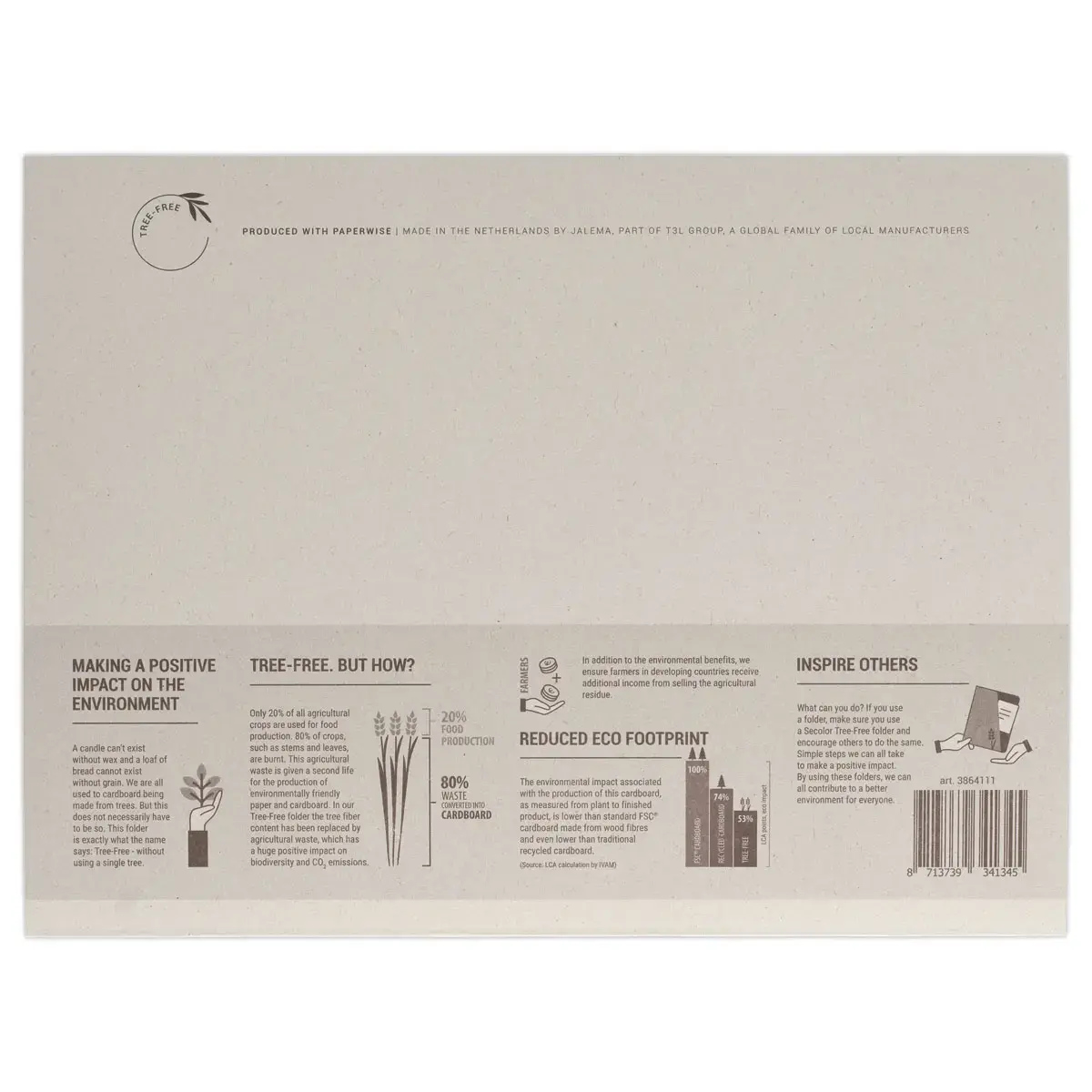 10 Chemises à dossier avec onglet A4 FreeTree photo du produit