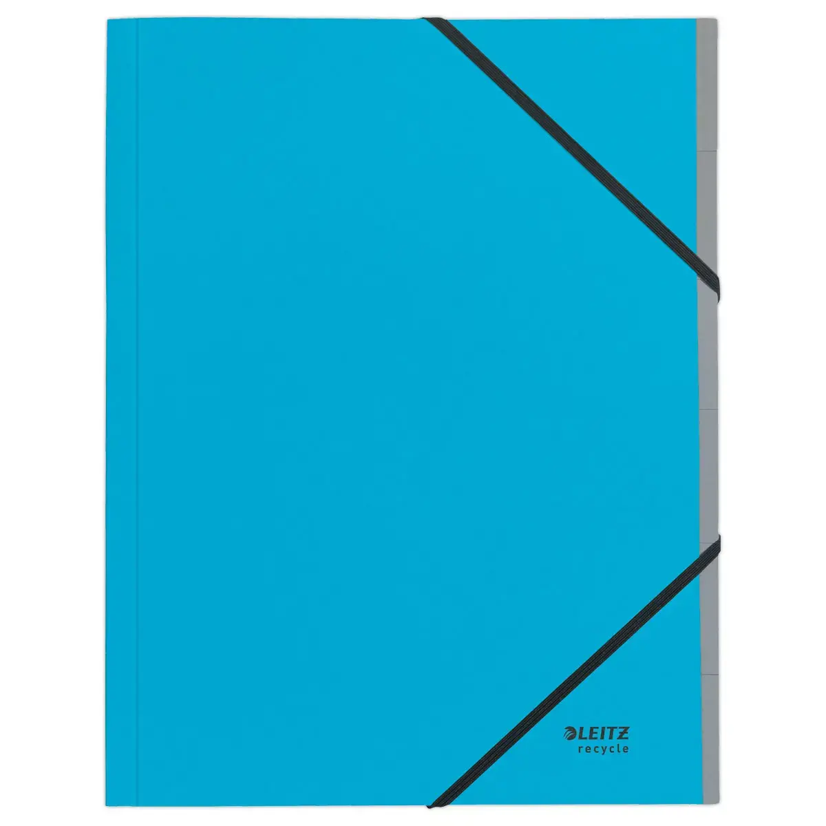 Trieur avec &eacute;lastiques Leitz 6 touches- 100% recycl&eacute; - Bleu photo du produit