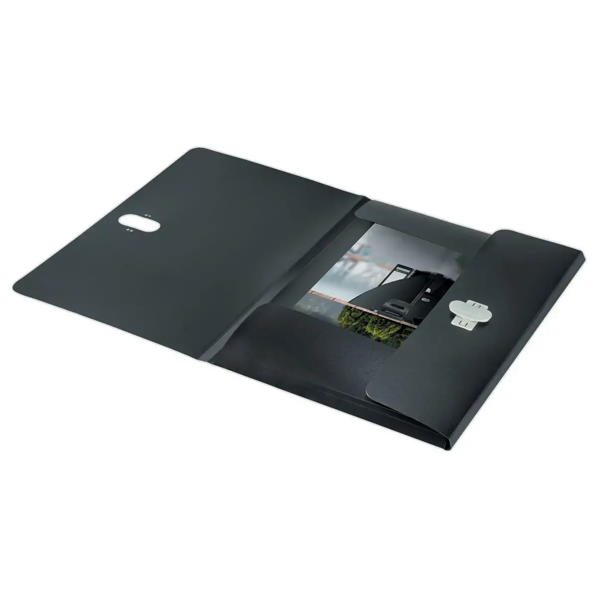 Chemise 3 rabats - A4 - PP recyclé - Noir - Leitz photo du produit
