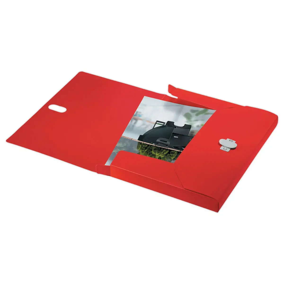 Boîte de classement recyclé - rouge - LEITZ photo du produit