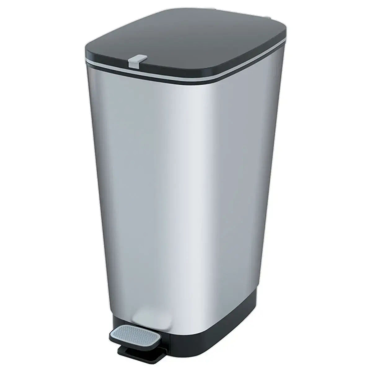 Poubelle Chic Bin Style 45L - Gris metallis&eacute; photo du produit