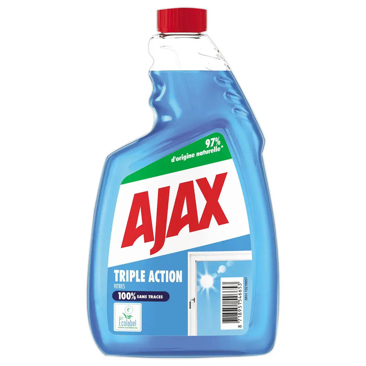 Recharge pour spray vitres et surfaces triple action – 750 ml – Ajax photo du produit