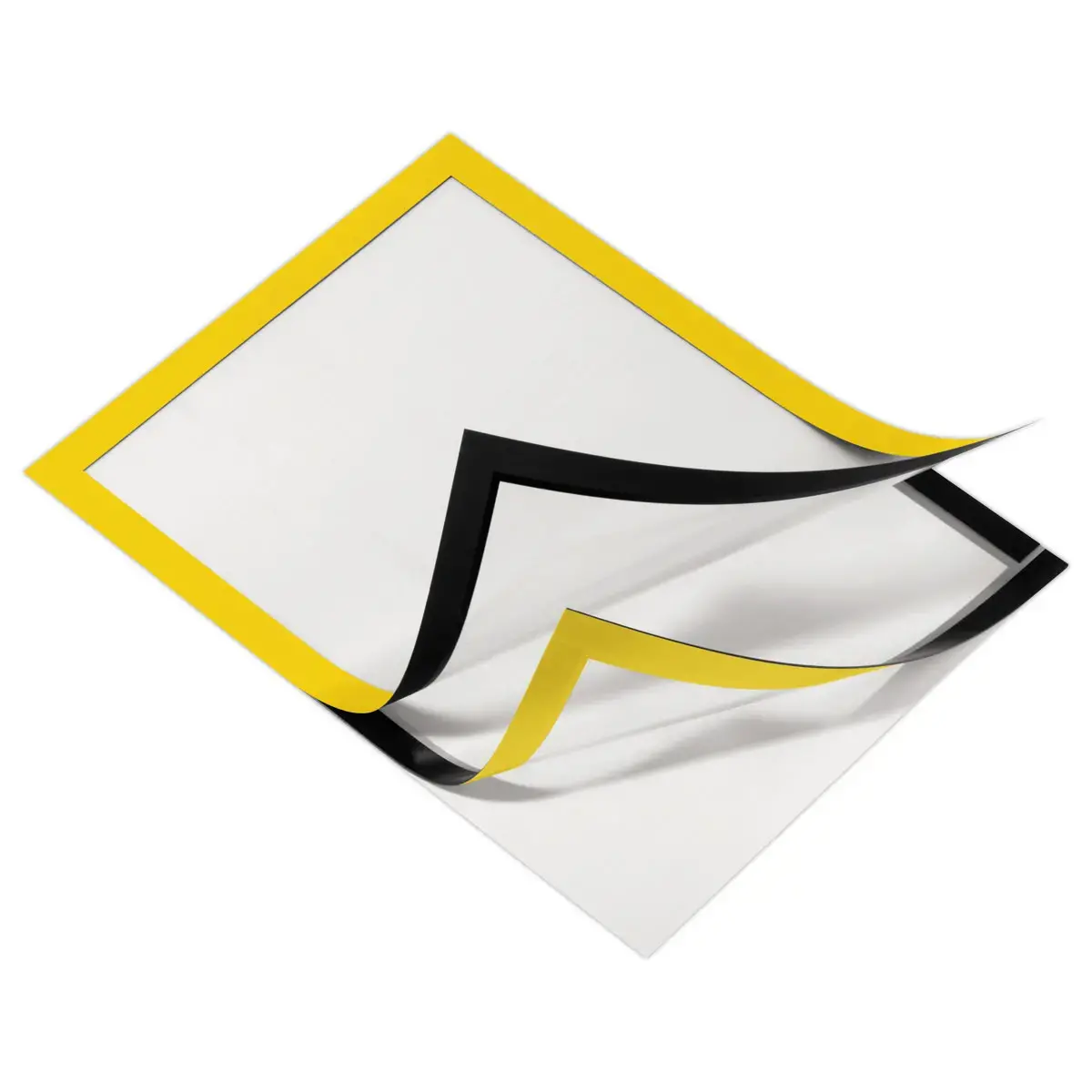 2 Cadres d'affichage adhésifs DURAFRAME - A4 - Jaune - Durable photo du produit