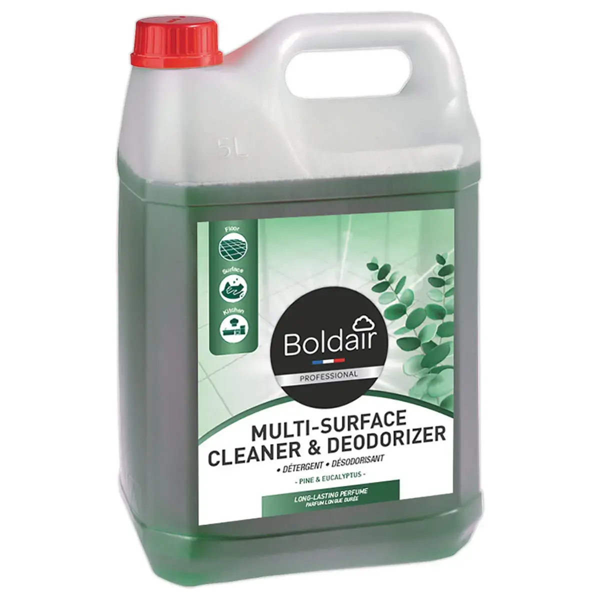 Nettoyant et desodorisant multi-surfaces pin/eucalyptus 5L photo du produit
