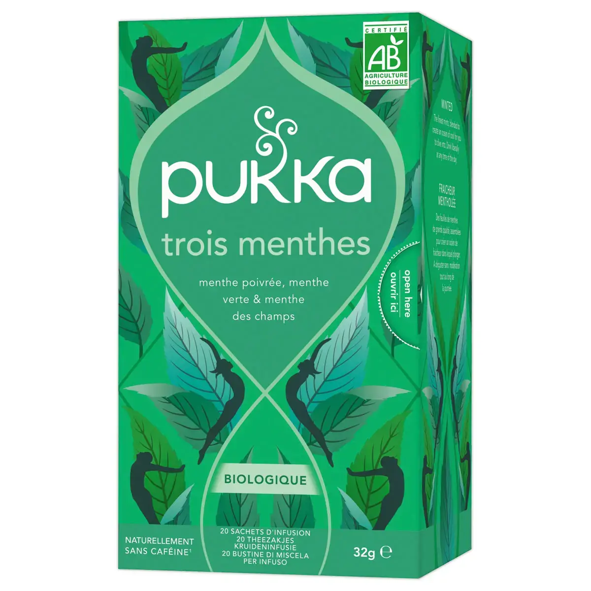 20 Sachets d'infusions Pukka Bio trois menthes photo du produit