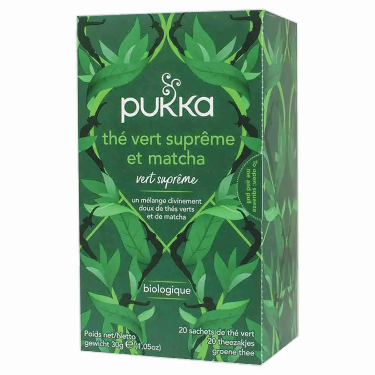 20 Sachets de thé vert Pukka matcha suprême photo du produit