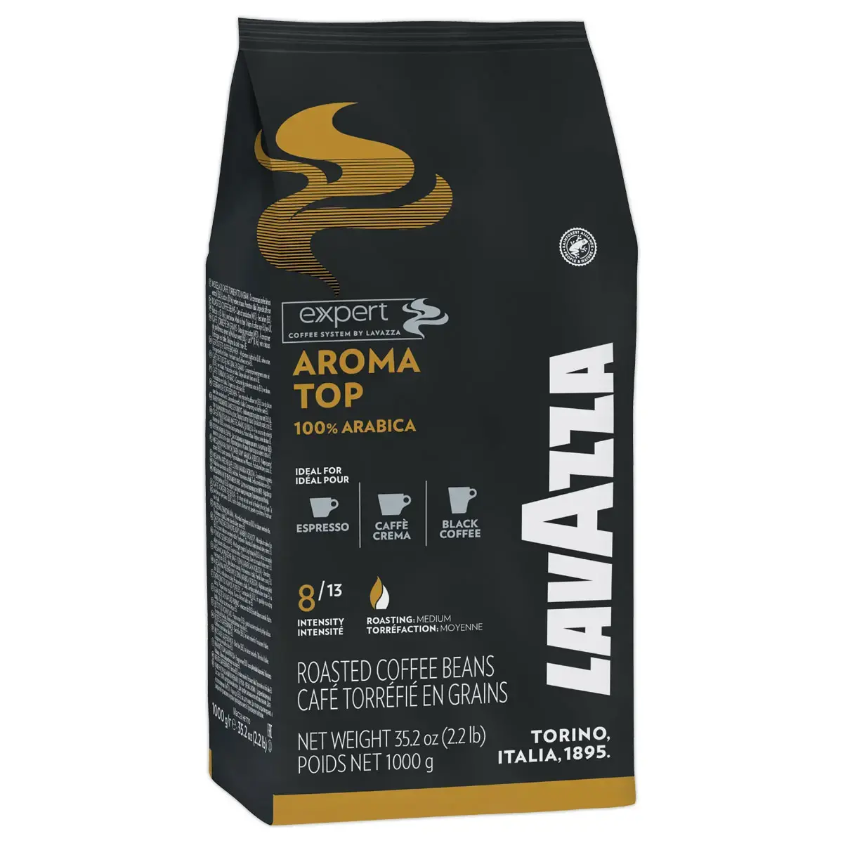 Caf&eacute; grains 1kg LAVAZZA  Aroma Top RFA photo du produit