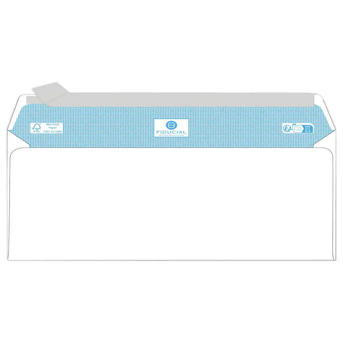 500 Enveloppes blanches 110x220 80 g - FIDUCIAL photo du produit