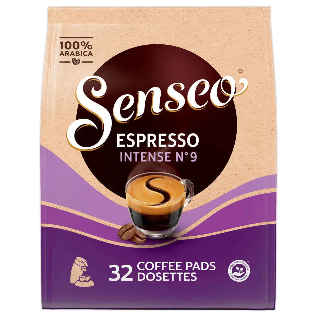 32 Dosettes de caf&eacute; Senseo Expresso intense photo du produit