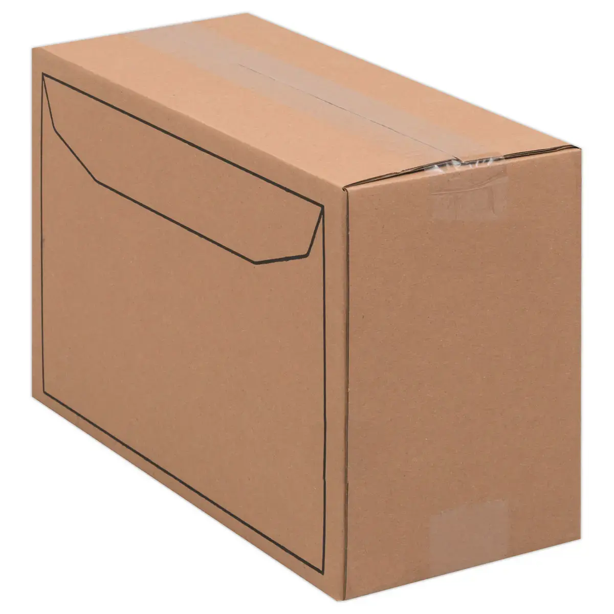 250 Enveloppes blanches MSPA 229 x 324 mm fen&ecirc;tre 80g bande gomm&eacute;e photo du produit