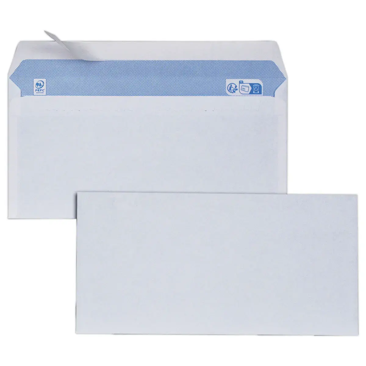 Stock Bureau - CLAIREFONTAINE Boite de 250 Enveloppes 90g DL 110x220 mm Blanc Stock Bureau - CLAIREFONTAINE Boite de 250 Enveloppes 90g DL 110x220 mm Blanc