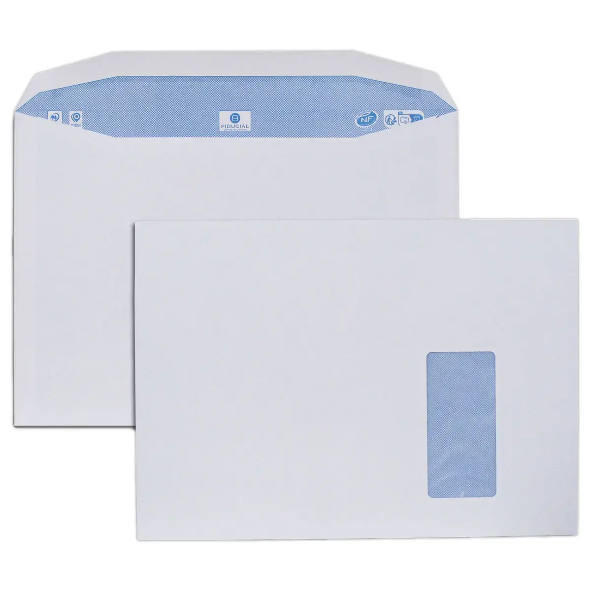 250 Enveloppes blanches 229x324 90 g fen 105x50 gommée photo du produit