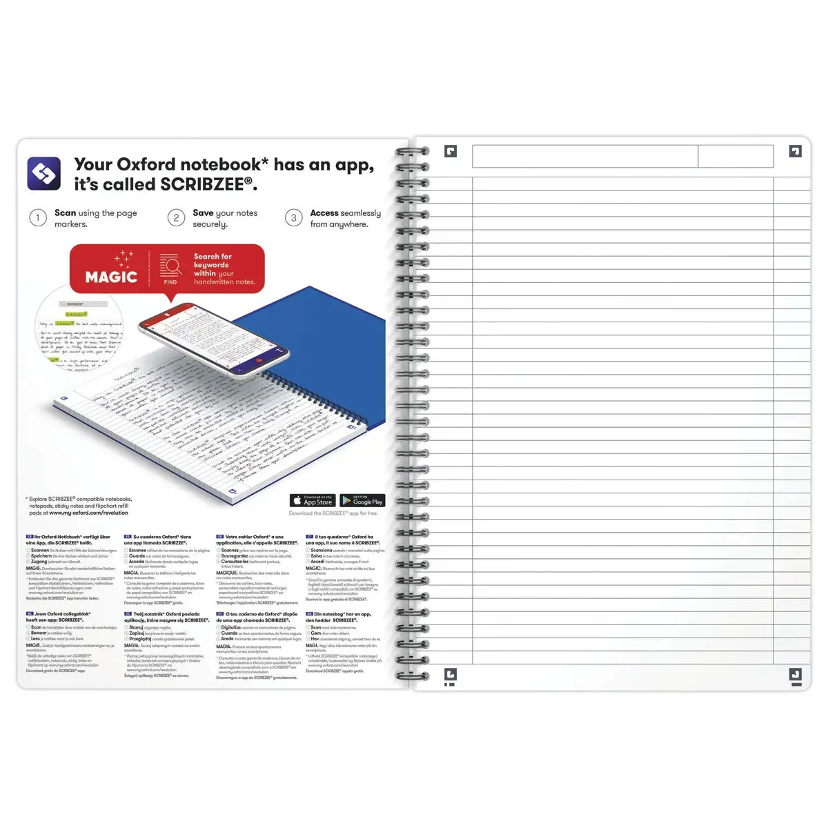 Cahier Oceanis - A4 180 pages - Oxford photo du produit