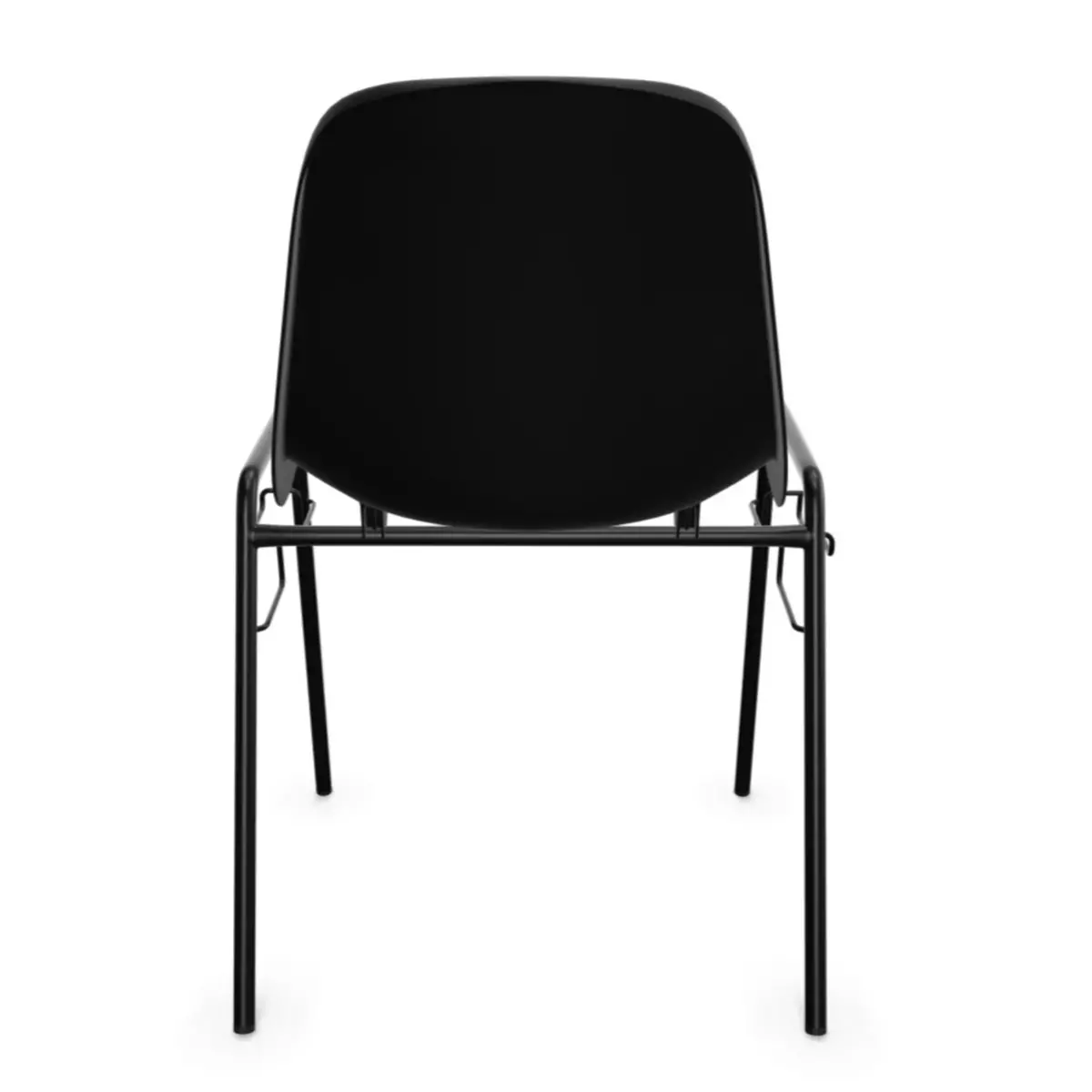 Chaise coque Beta accrochable - noir photo du produit