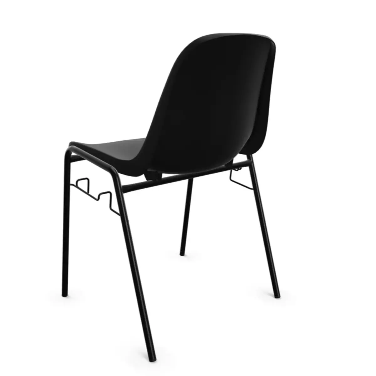 Chaise coque Beta accrochable - noir photo du produit