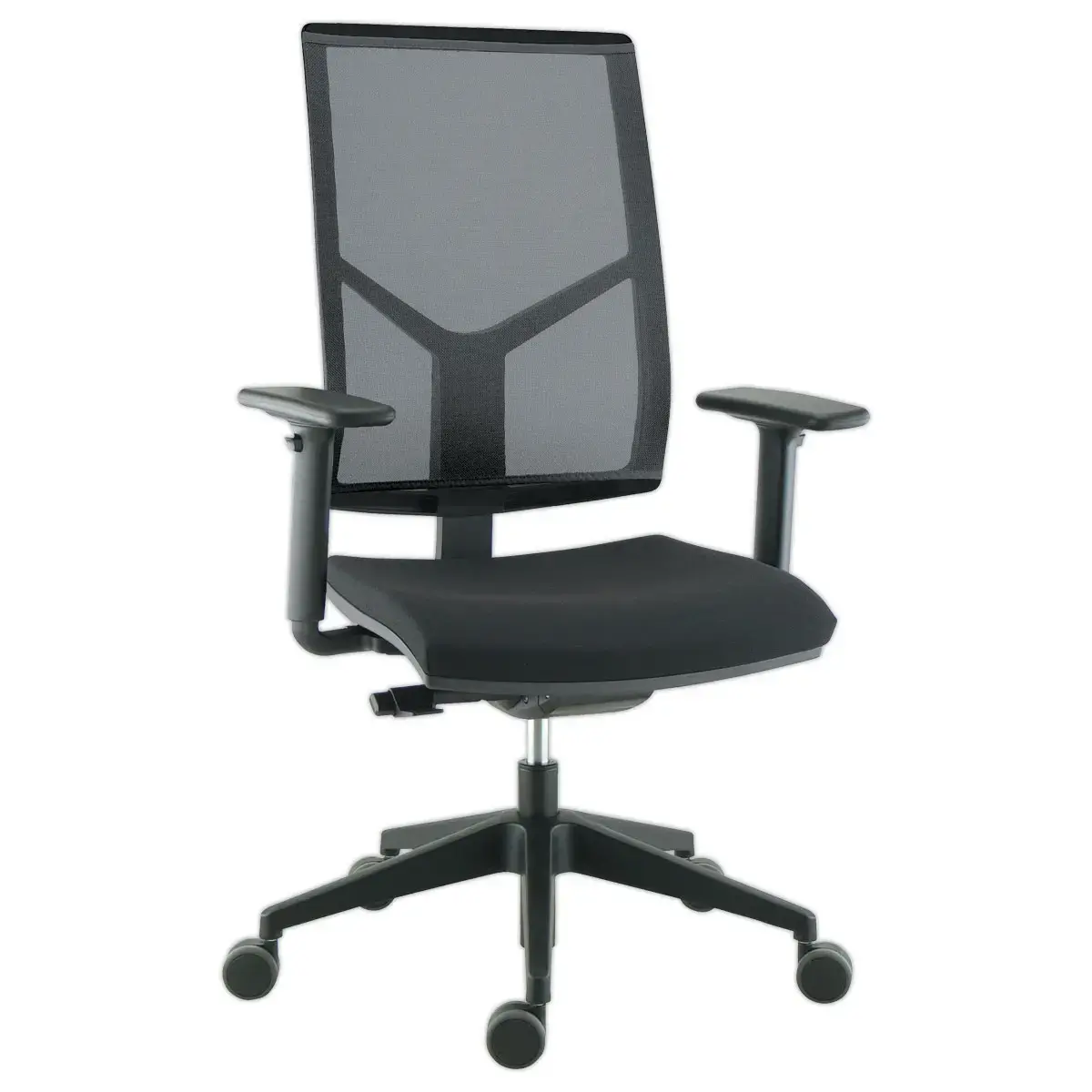 Si&egrave;ge LYON synchrone - Avec accotoirs - Noir - Livr&eacute; mont&eacute; photo du produit