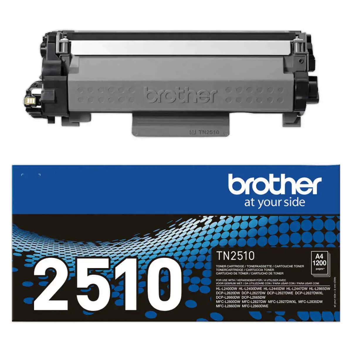 Cartouche noire laser Brother TN2510 photo du produit