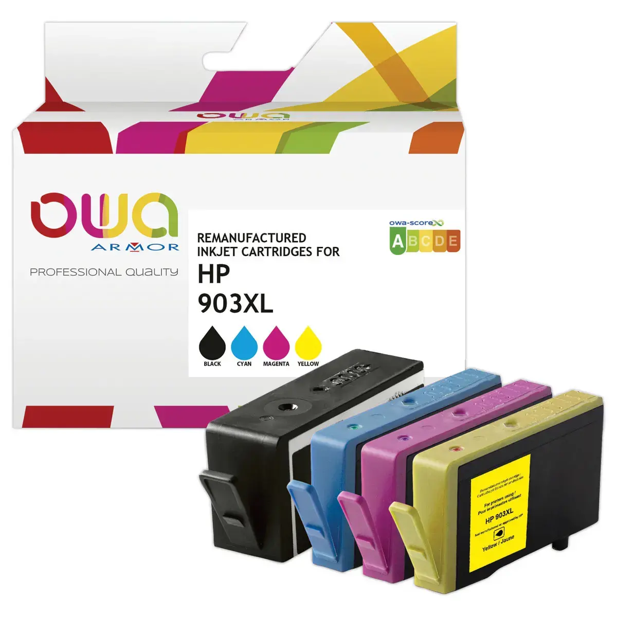 Cartouches eq. HP 903XL - Haute capacit&eacute; - OWA photo du produit