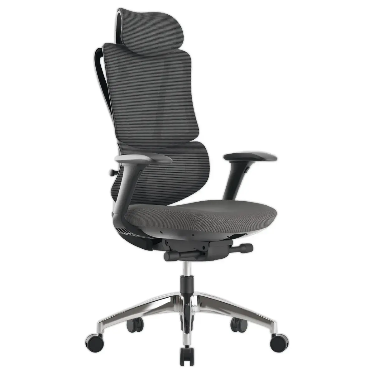 Siège GOST synchrone tétiere accot soutien lombaire noir résille photo du produit