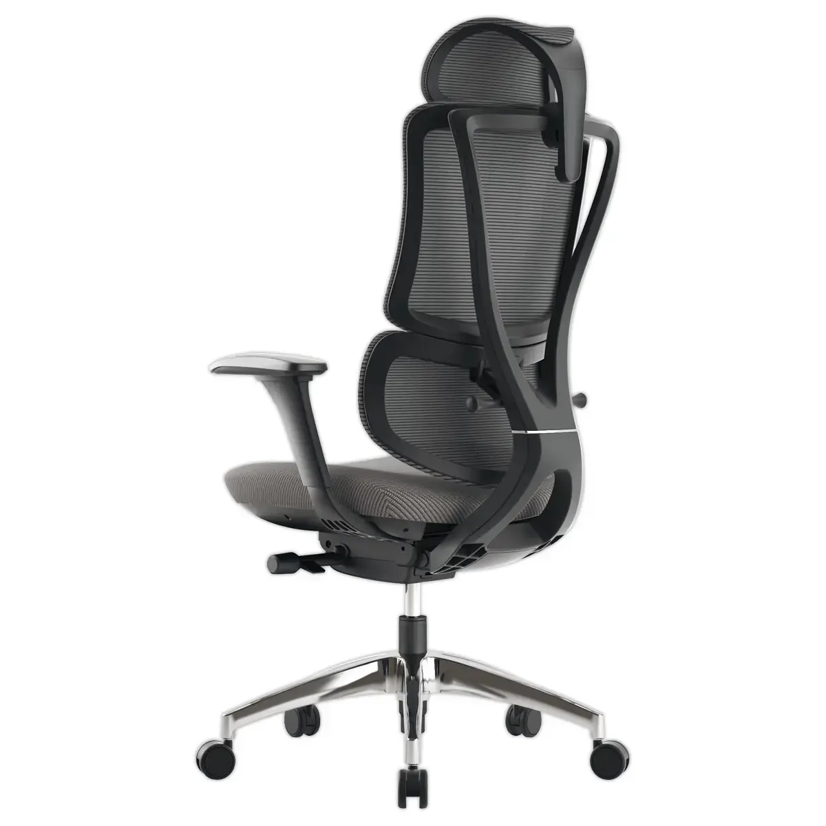 Siège GOST synchrone tétiere accot soutien lombaire noir résille photo du produit