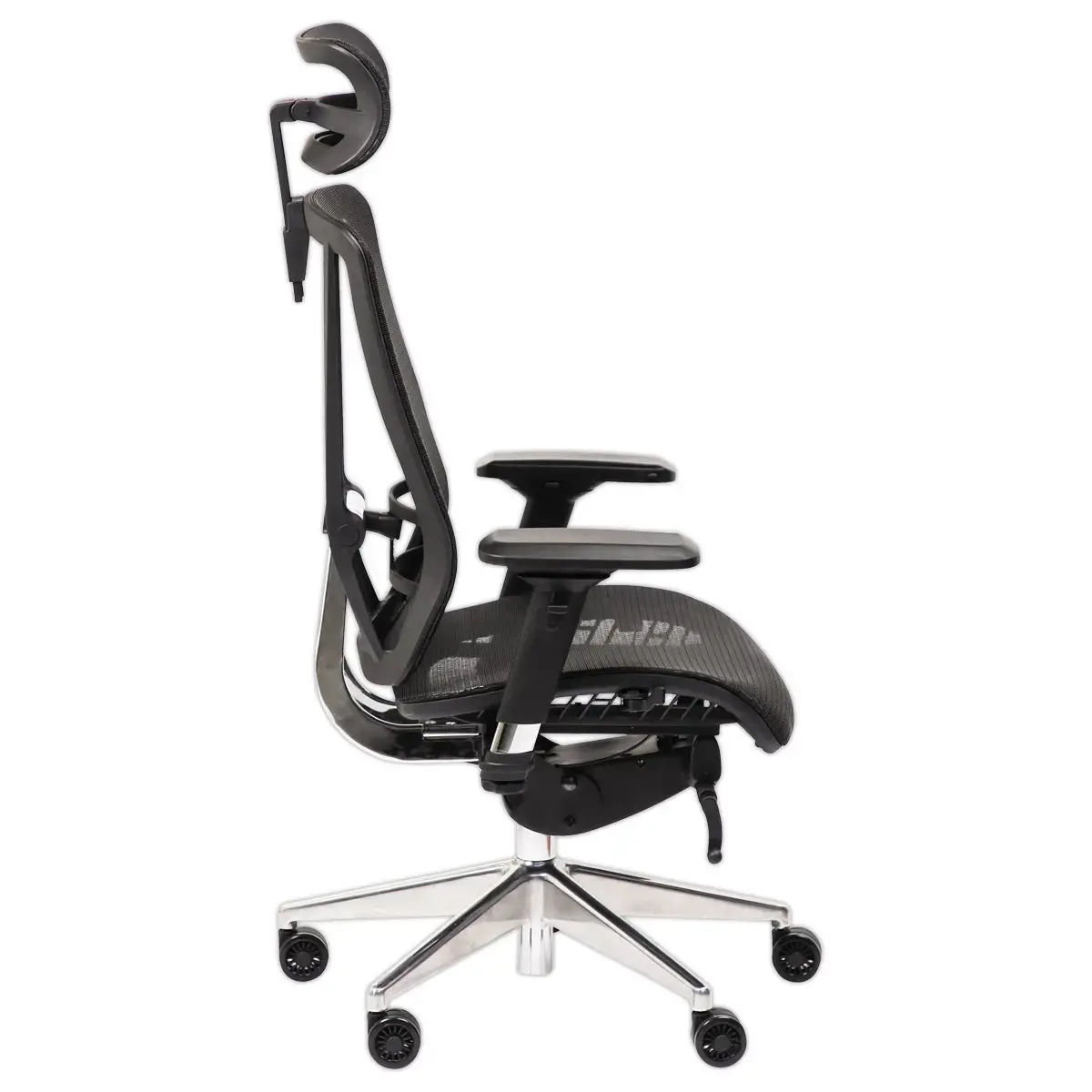 Siège synchrone VASEA tétiere accot soutien lombaire noir résille photo du produit