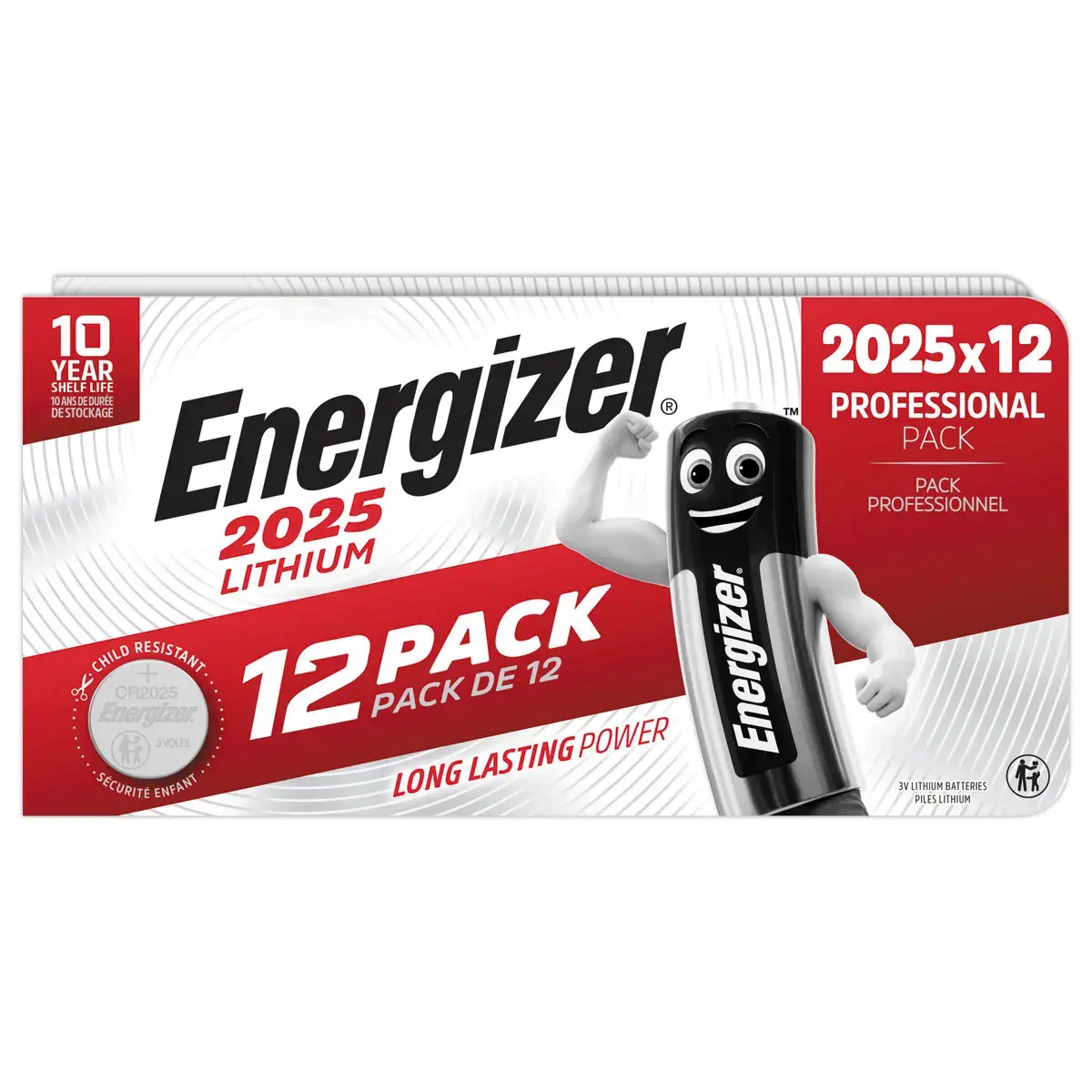 12 Piles bouton 2025 - Lithium - Energizer photo du produit