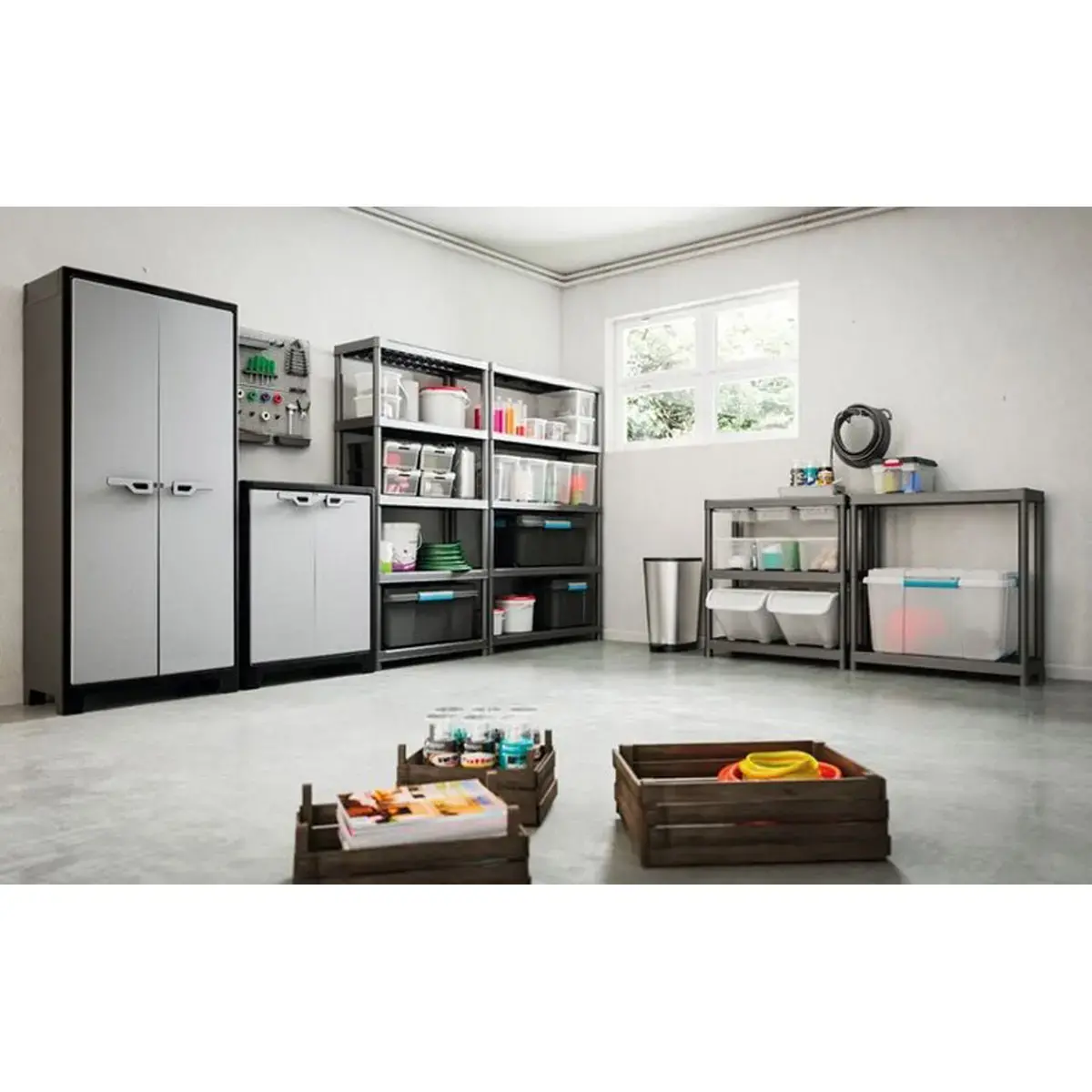 Etag&egrave;re &ndash; L 75 cm &ndash; 5 rayonnages &ndash; Noir photo du produit