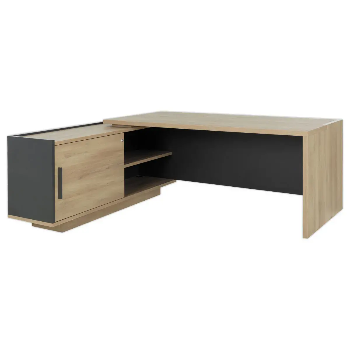 Bureau BARI Retour gauche 180 cm chênedu bocage monté photo du produit