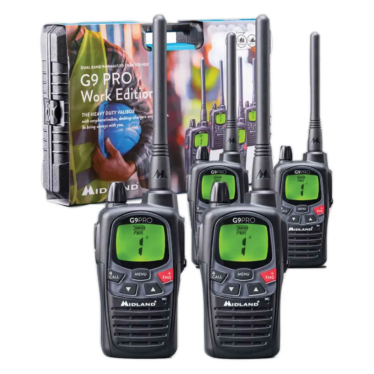 Talkie-Walkie PMR446 G9 Pro Valibox photo du produit