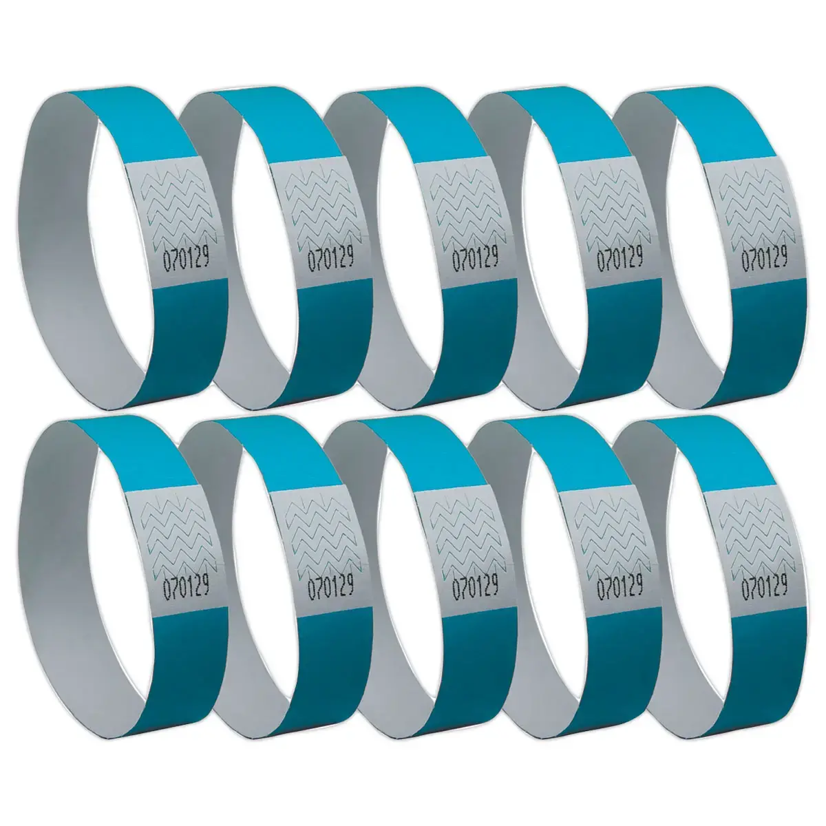 500 Bracelets Tyvek - Bleu - AVERY photo du produit