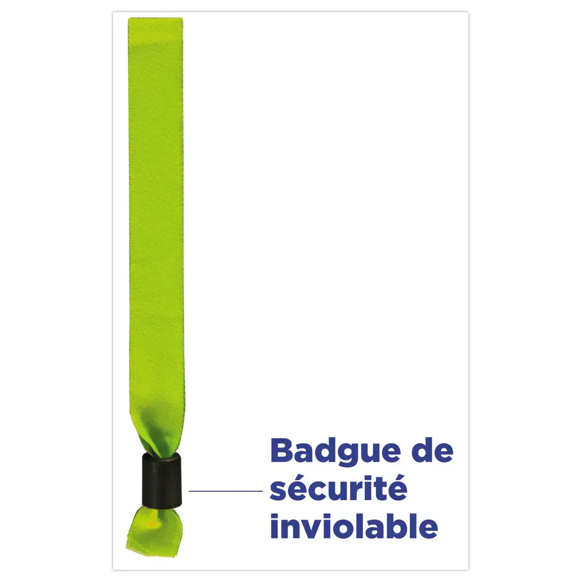 100 Bracelets en tissu verts photo du produit